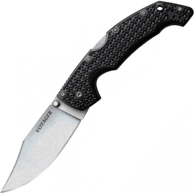 Нож COLD STEEL VOYAGER CLIP LARGE PLAIN EDGE CS_29TLCC